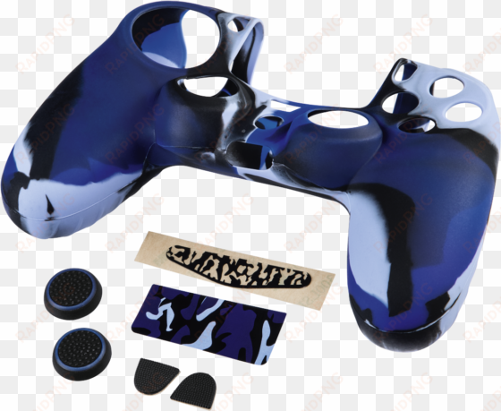 "blue camo" 7in1 accessory pack for the dualshock 4 - hama blue camo 7in1 accessory kit for dualshock 4 controller