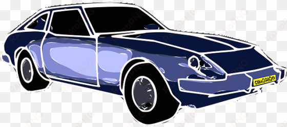 blue, car, cartoon, transportation, free, sports, cars - blue sports car clipart