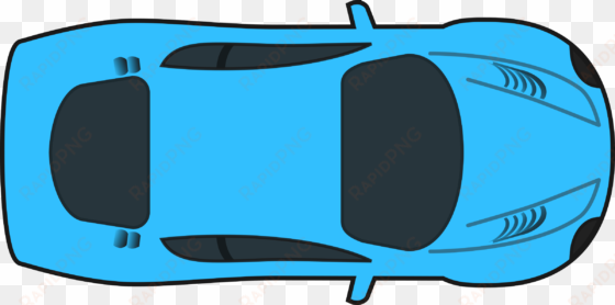 blue car clipart colored - car png clipart top view