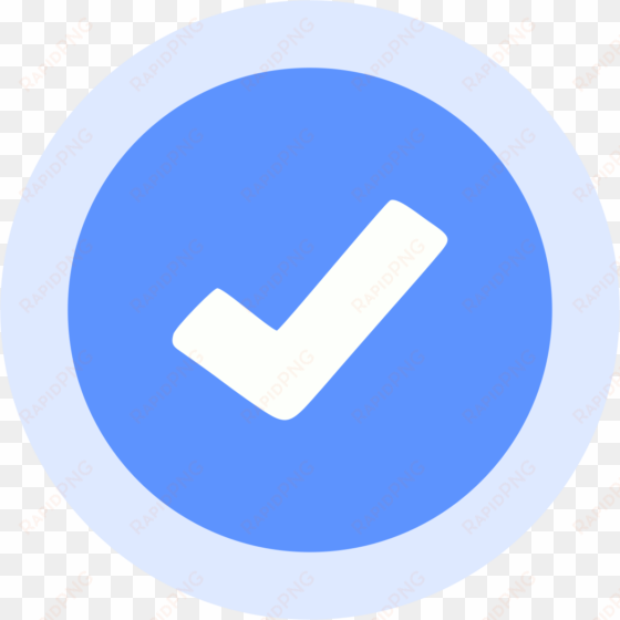 blue checkmark - facebook verified icon png