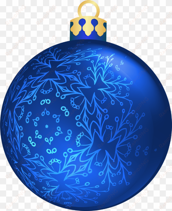 blue christmas ball png clipart - blue christmas ball png
