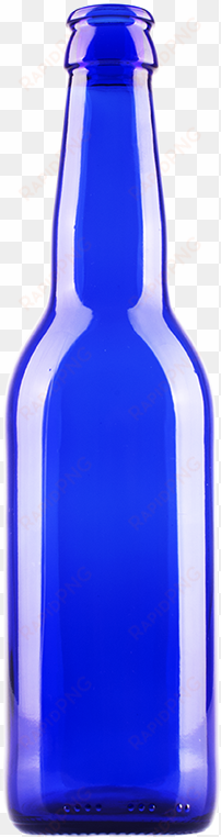 blue cobalt bottle 330 ml bn052 - blue beer bottle