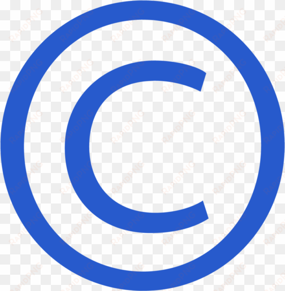 blue copyright symbol