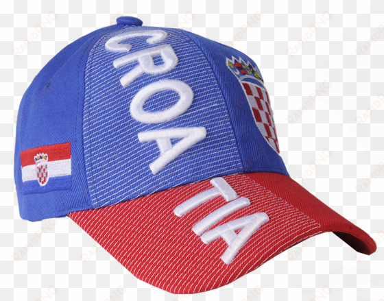 blue croatia 3d embroidery hat - croatia hat