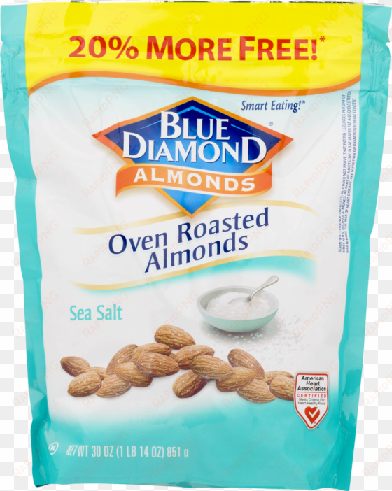 blue diamond almonds, oven roasted, sea salt - 14 oz