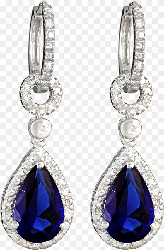 blue diamond earrings png image - earrings .png