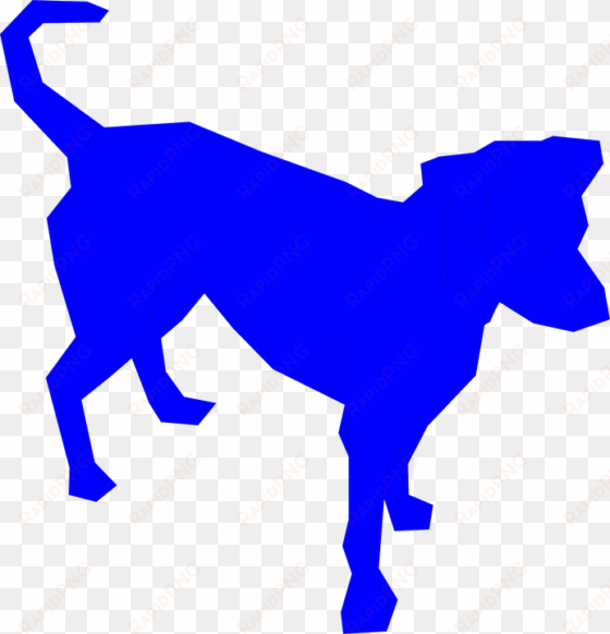 blue dog clipart