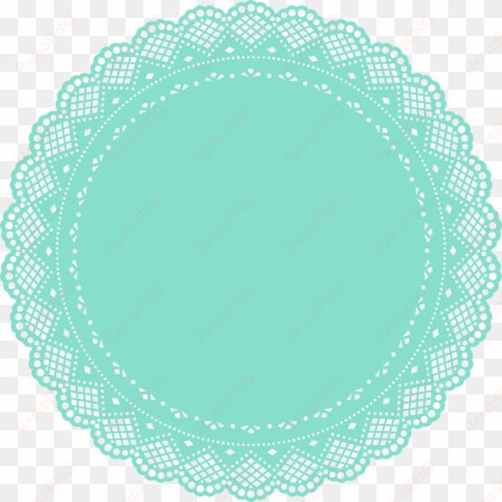 blue doily clip art at clker com vector clip art online - doily vector png