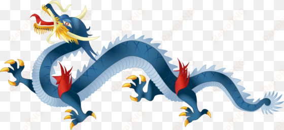 blue dragon clipart transparent - vietnamese dragon