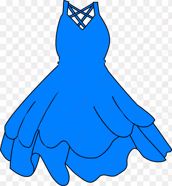 blue dress svg clip arts 552 x 595 px