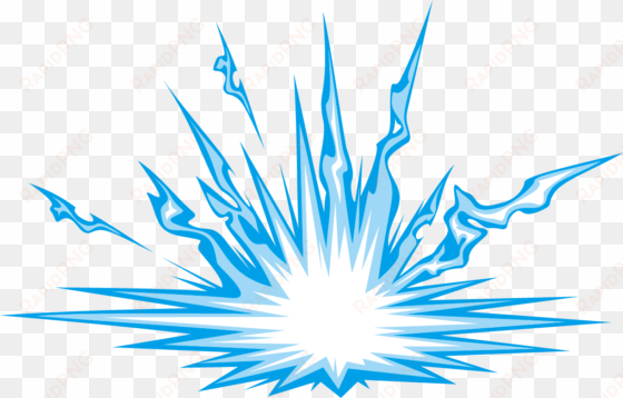 blue explosion png - explosion azul png