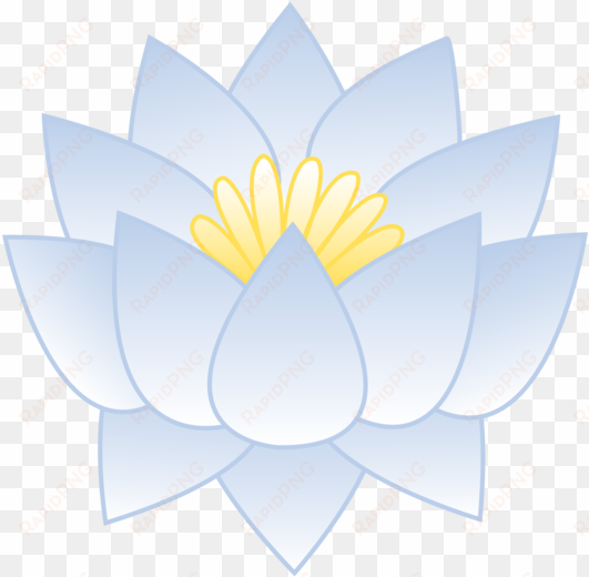 blue flower clipart blue lotus - clip art