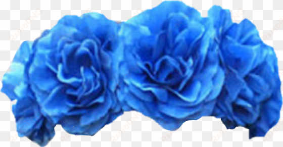 blue flower crown png edit cd flowercrown clip art - blue flower crown png