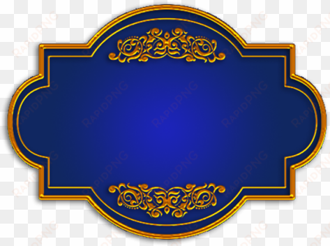 blue gold title board, blue, gold, title png and vector - title board png