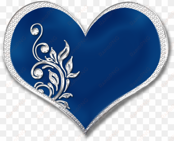 Blue Heart By Placid85 - Blue Heart Transparent Background transparent png image