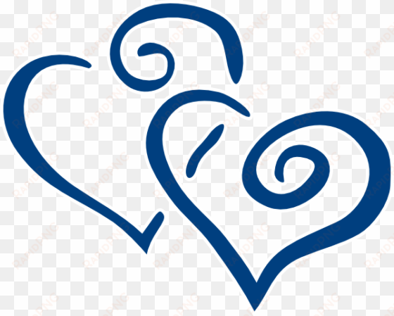 Blue - Heart - Clipart - Navy Wedding Clip Art transparent png image