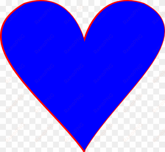 blue hearts clip art at clker - blue heart