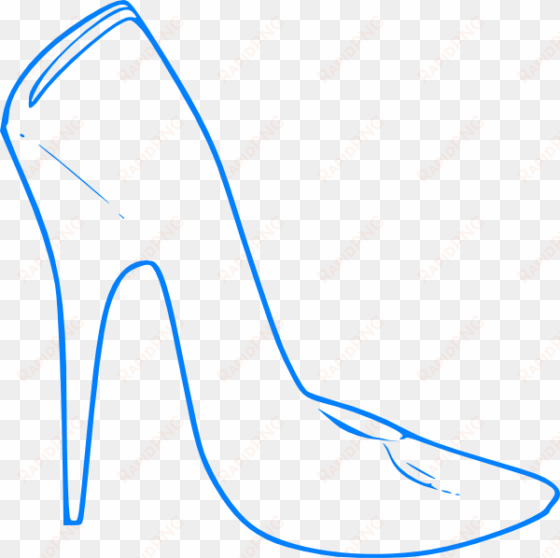 blue high heel svg clip arts 600 x 598 px