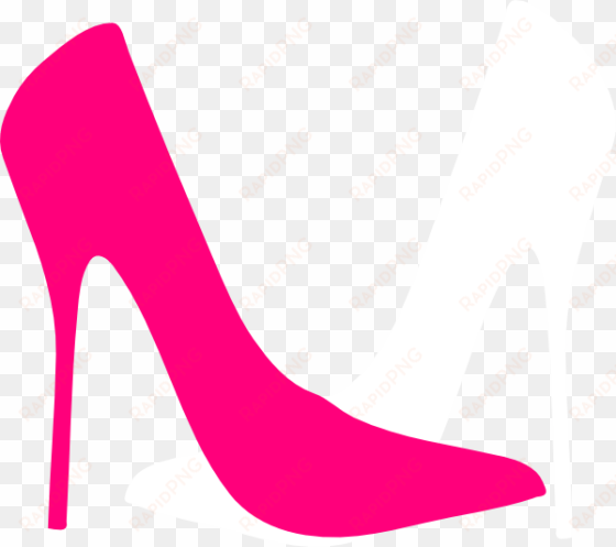 blue high heels clipart - pink high heel clip art