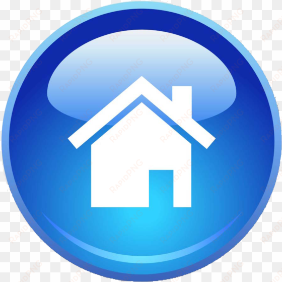 blue home page icon png - icon png button home