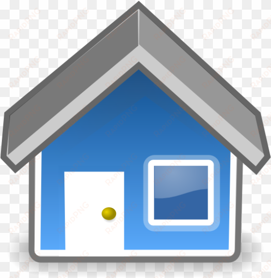 blue house clip art - small house vector png