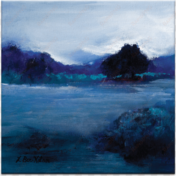 blue lagoon - artist lane wedding poppies by anna blatman painting