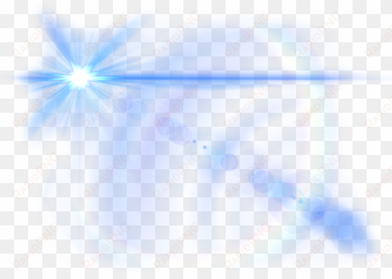 blue laser beam png - transparent background lens flares png