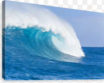 Blue Ocean Wave Canvas Print - Wind Wave transparent png image