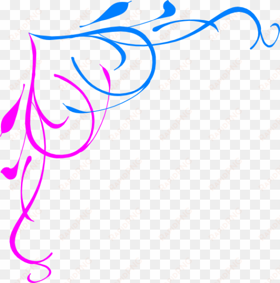 blue pink clip art at clker com - blue and pink border design