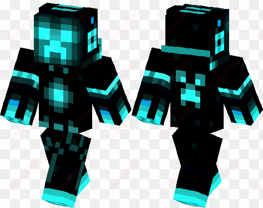 blue png for free download on - minecraft skin creeper