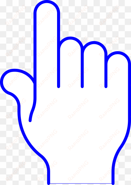 blue pointer finger png clip art