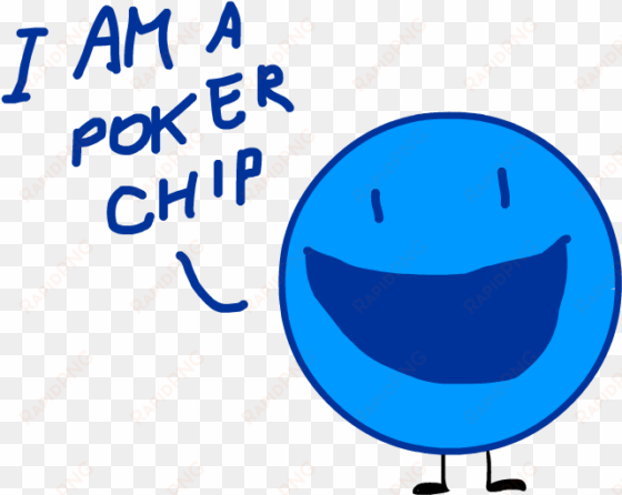 blue poker chip by tyboy618 - casino token