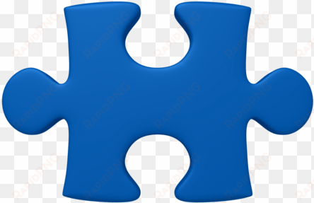 blue puzzle piece - autism puzzle piece png