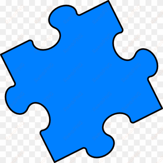 blue puzzle piece - light blue puzzle piece