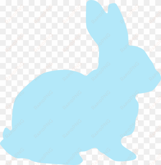 blue rabbit svg clip arts 582 x 599 px