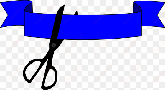 blue ribbon cutting ceremony
