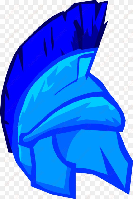 Blue Roman Helmet - Roman Helmet Club Penguin transparent png image