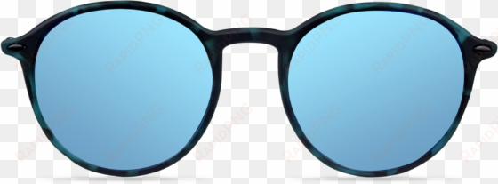 blue sky reflective rounds - glasses