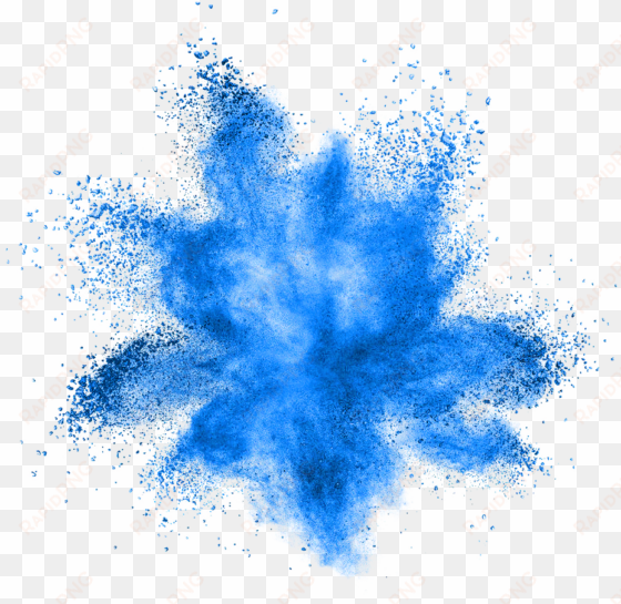 blue smoke splatter overlay ftestickers - paint powder explosion png