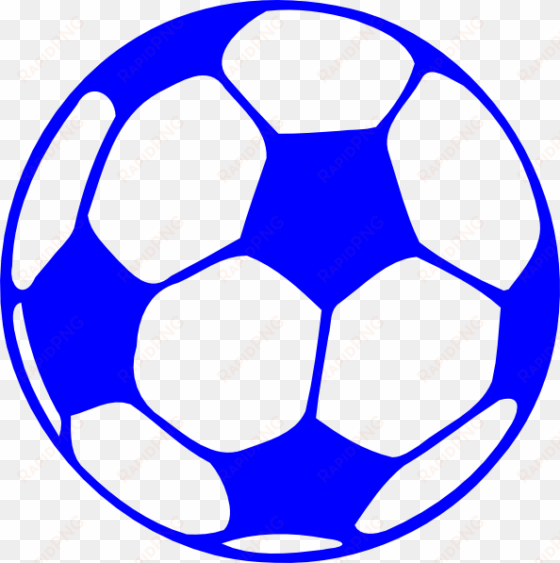 blue soccer ball clip art