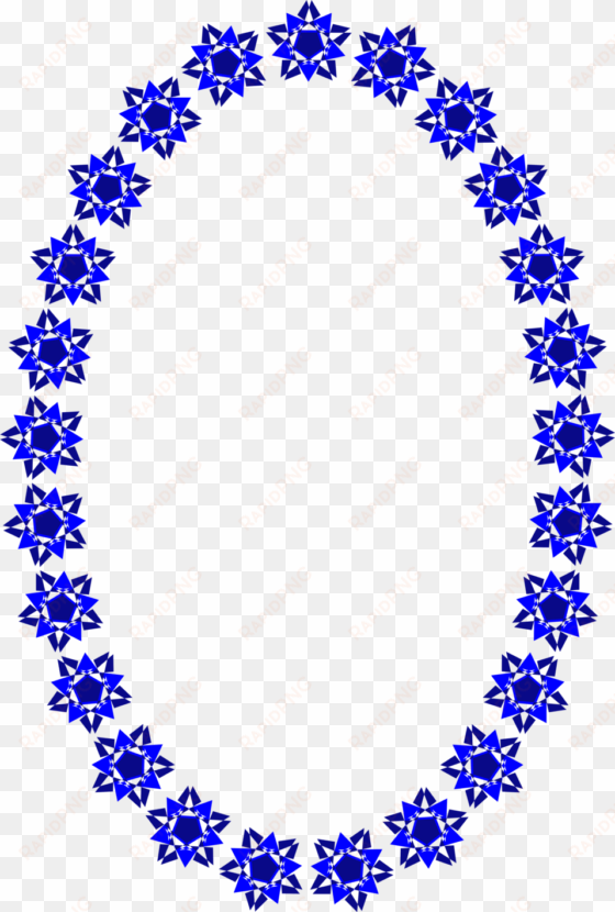 blue star border clip art n8 - borde de pagina ovalados