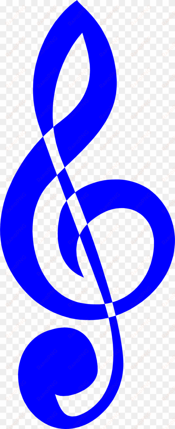 blue treble clef