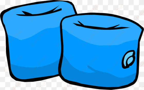 blue water wings icon - swimming armbands clipart