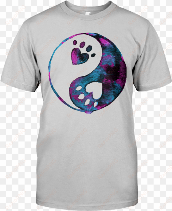 blue yin-yang paw watercolor - good enough nathan zed shirt