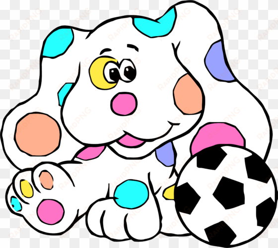 blue's clues clip art soccer ball clipart png - blues cluesi coloring book