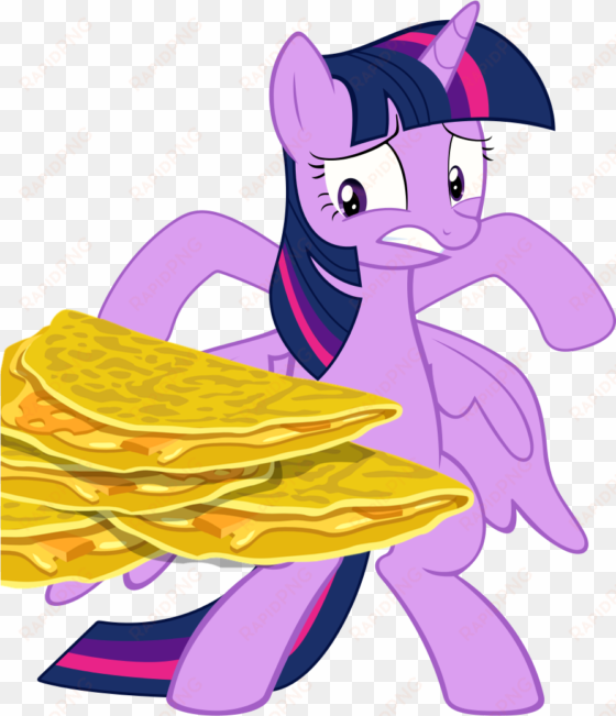 bluetech, edit, female, food, inkscape, mare, pony, - mlp twilight is afraid of quesadillas