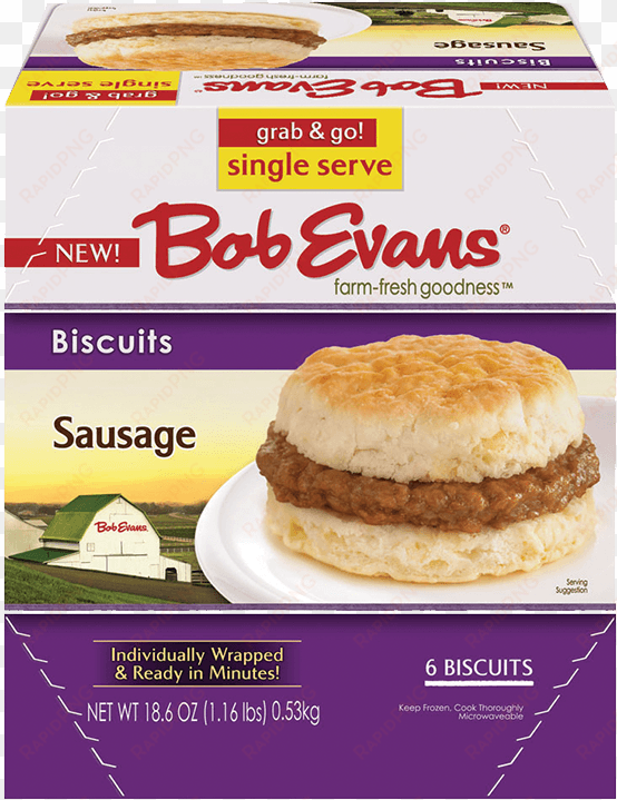 bob evans sausage biscuits 6 ct box