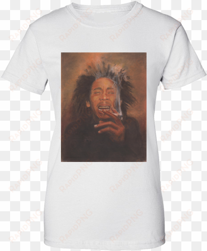 bob marley smoking - my defense i was left unsupervised shirt