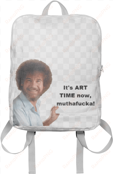 bob ross backpack $65 - bob ross the joy