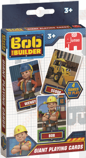 bob the builder giant playing cards - bob the builder - 4 in 1 shaped puzzles jigsaw puzzle